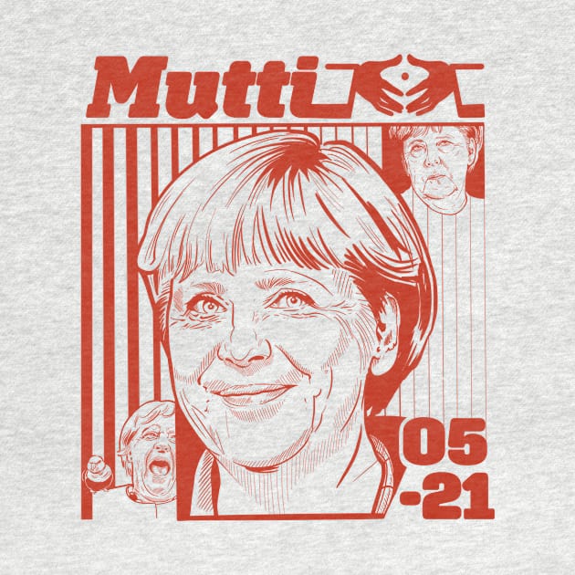 Mutti Merkel - red by Guen Douglas 